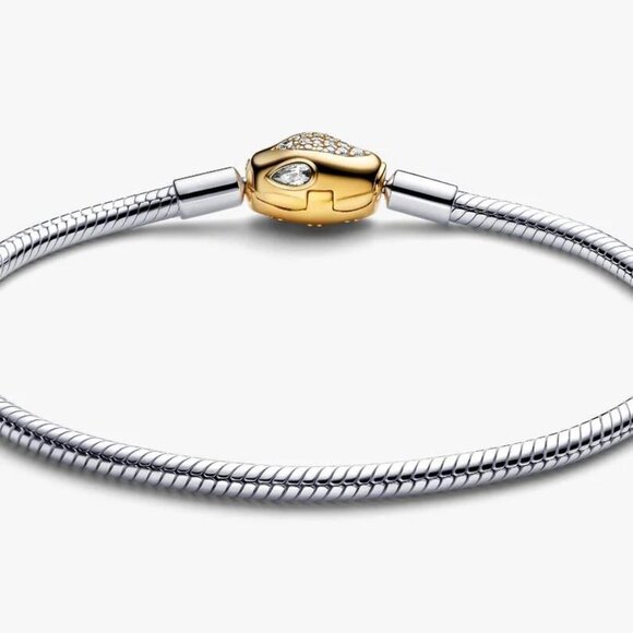 Pandora Snake Clasp & Chain Bracelet - Picture 2 of 5